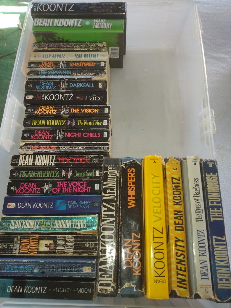 Vintage. Dean Koontz Books. HardBacks And Paperbacks.