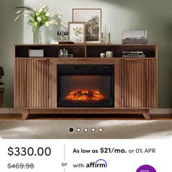 electric fireplace tv stand