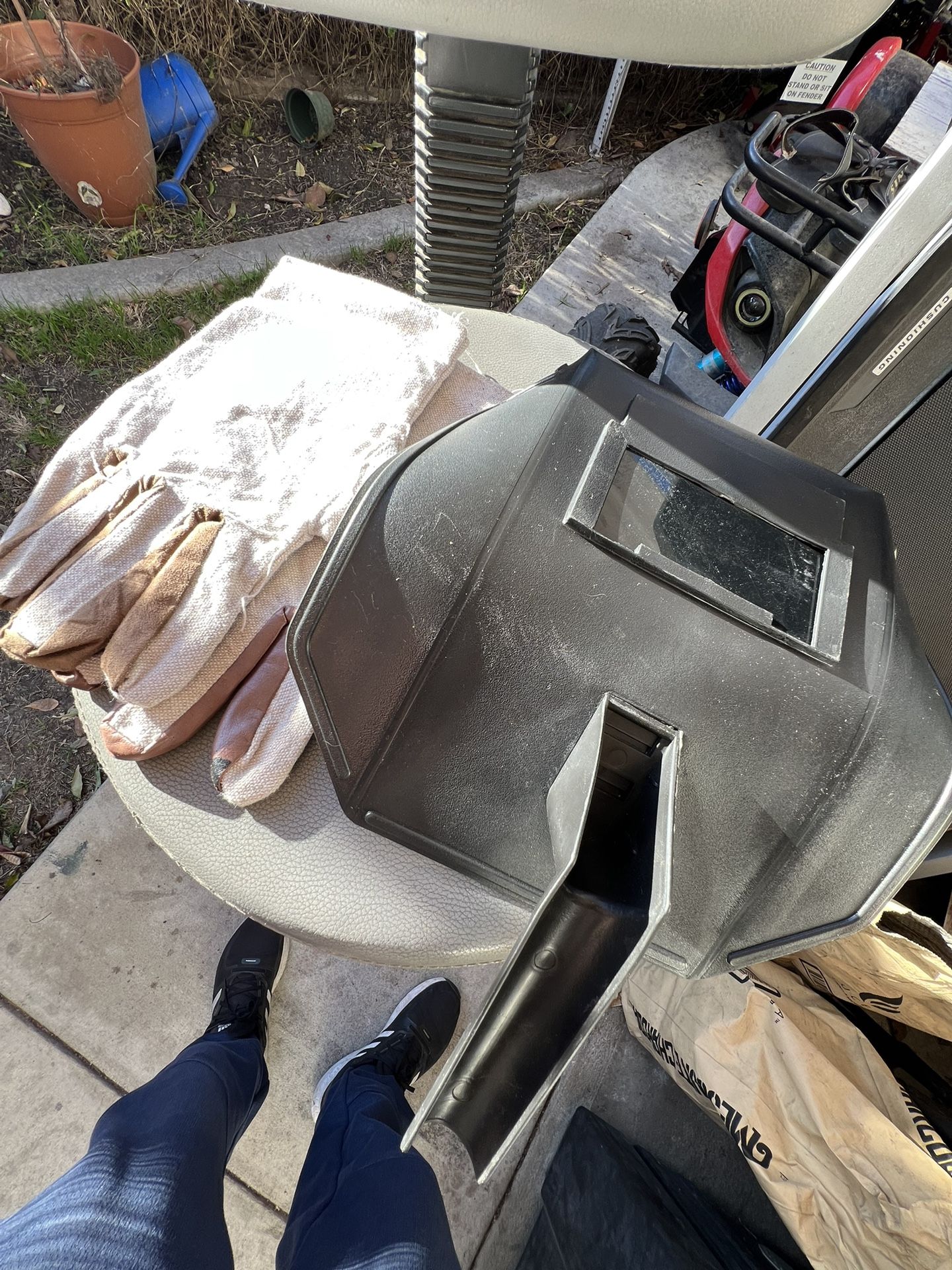 Welding Gloves And Mask Beginners