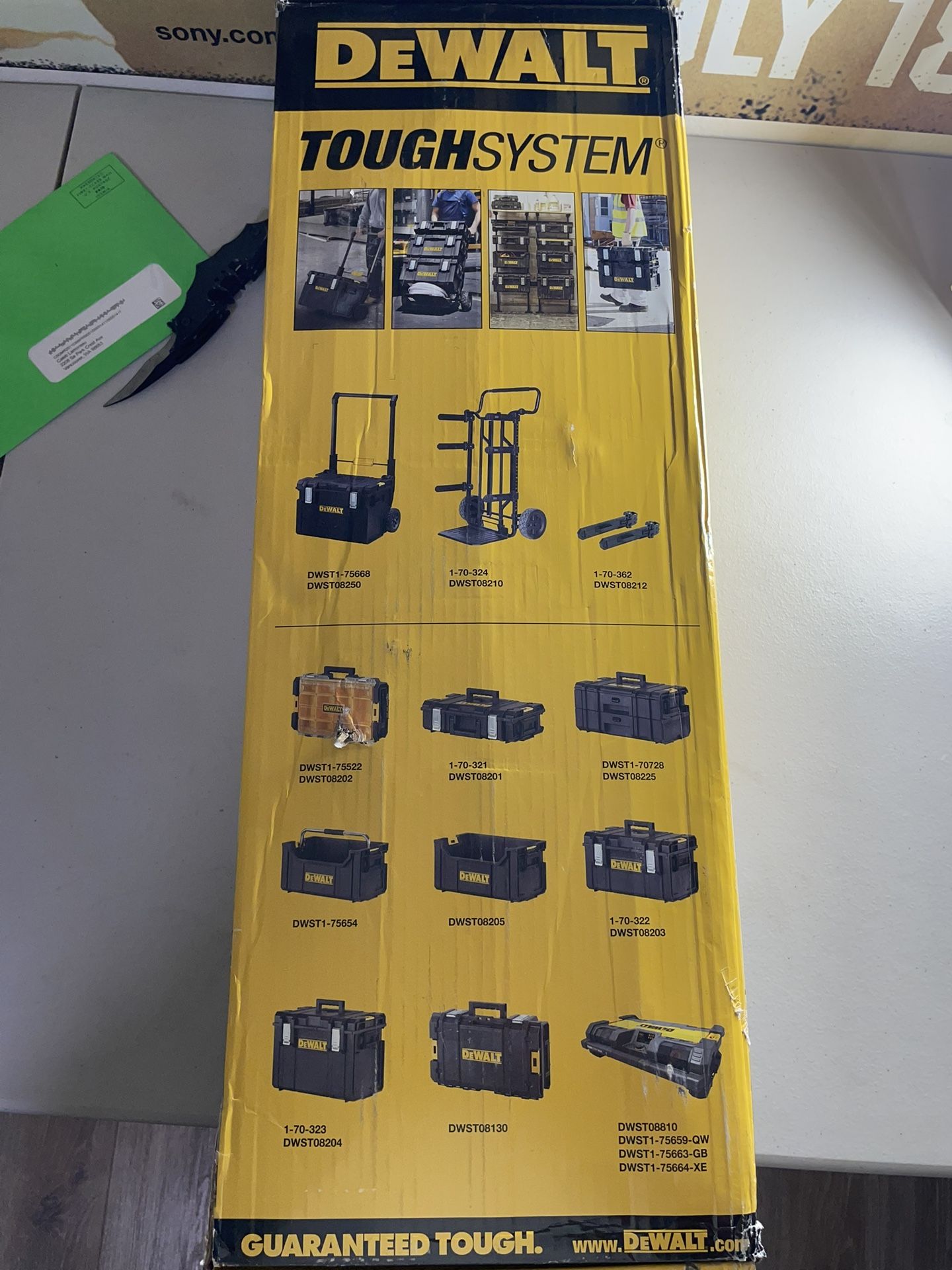 DEWALT Tool Box Storage Rack, Tough System, 440 lb Capacity, Garage Storage System (DWST08260)