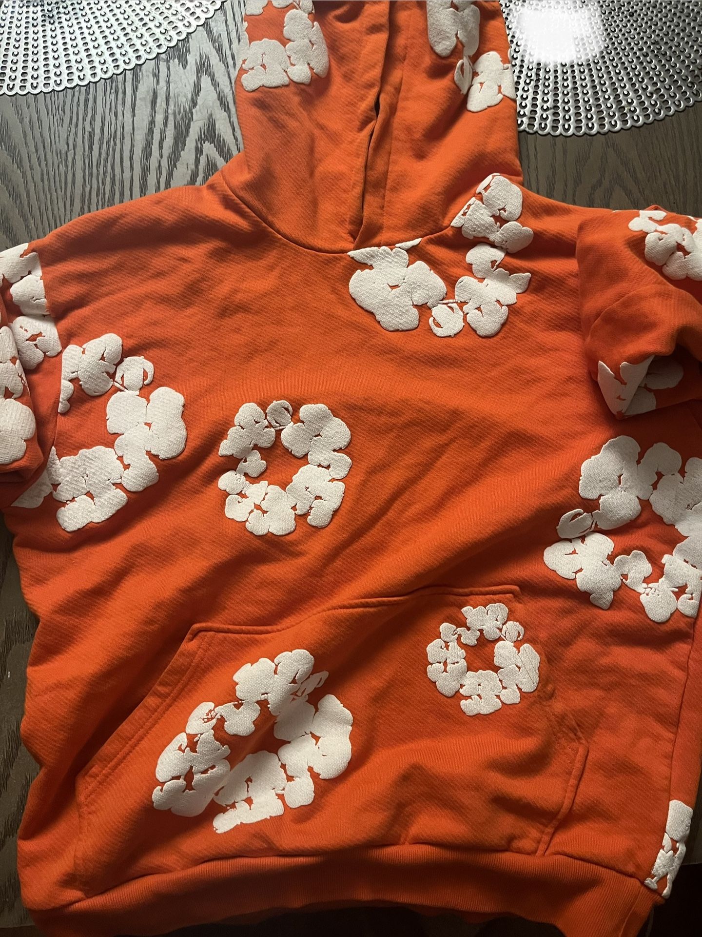 Orange Denim Tears Hoodie