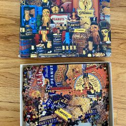 Vintage 1985 Springbok Mr Peanut 500 Piece Jigsaw Puzzle COMPLETE!