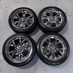 18x8 Chrome Wheels and GoodYear Eagle Sport tires