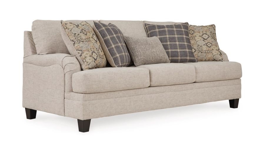 Ashley Bralynn Traditional Style Sofa with Throw Pillows