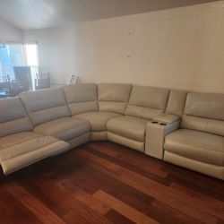 Leather couches 