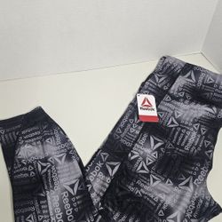 Reebok Print Everyday Pocket Active Leggings Womens Med 