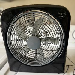 Table Fan, Desk Fan Air Circulating with 2 Cooling Speeds, has plugged and touch button works great near new condition