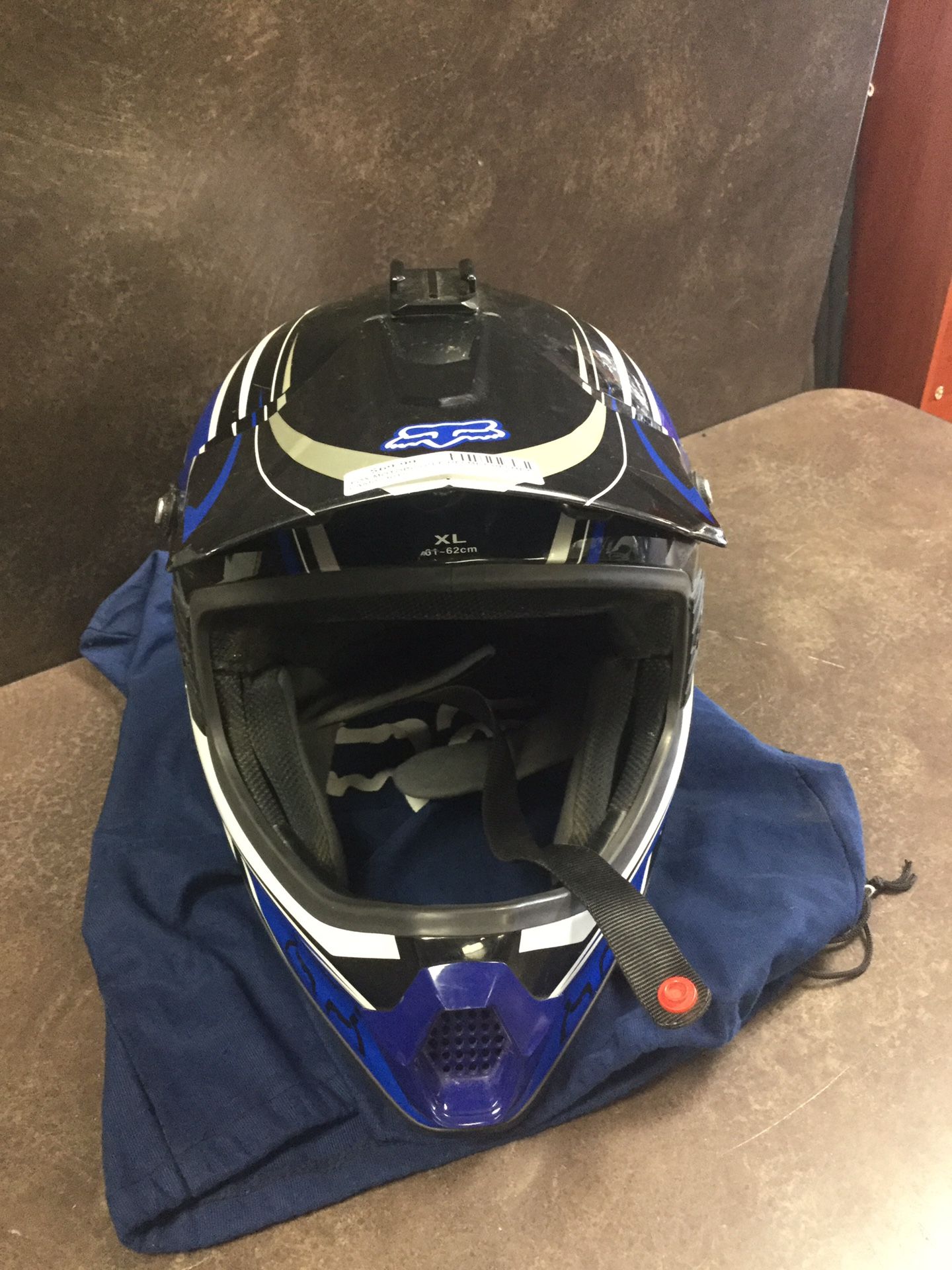 Fox tracer motorcycle helmet