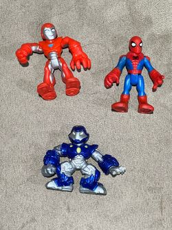 Marvel Super Hero Squad Imaginext Spiderman & Ironman Action Figures Set