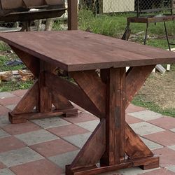 Farmhouse Style Wooden Table