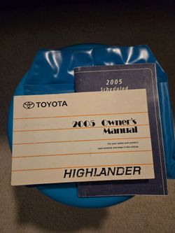 2005 Toyota Highlander owner's manual