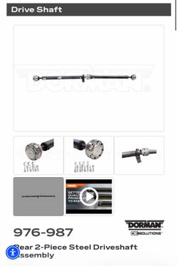 NEW Maxpeedingrods Rear Driveshaft Assembly