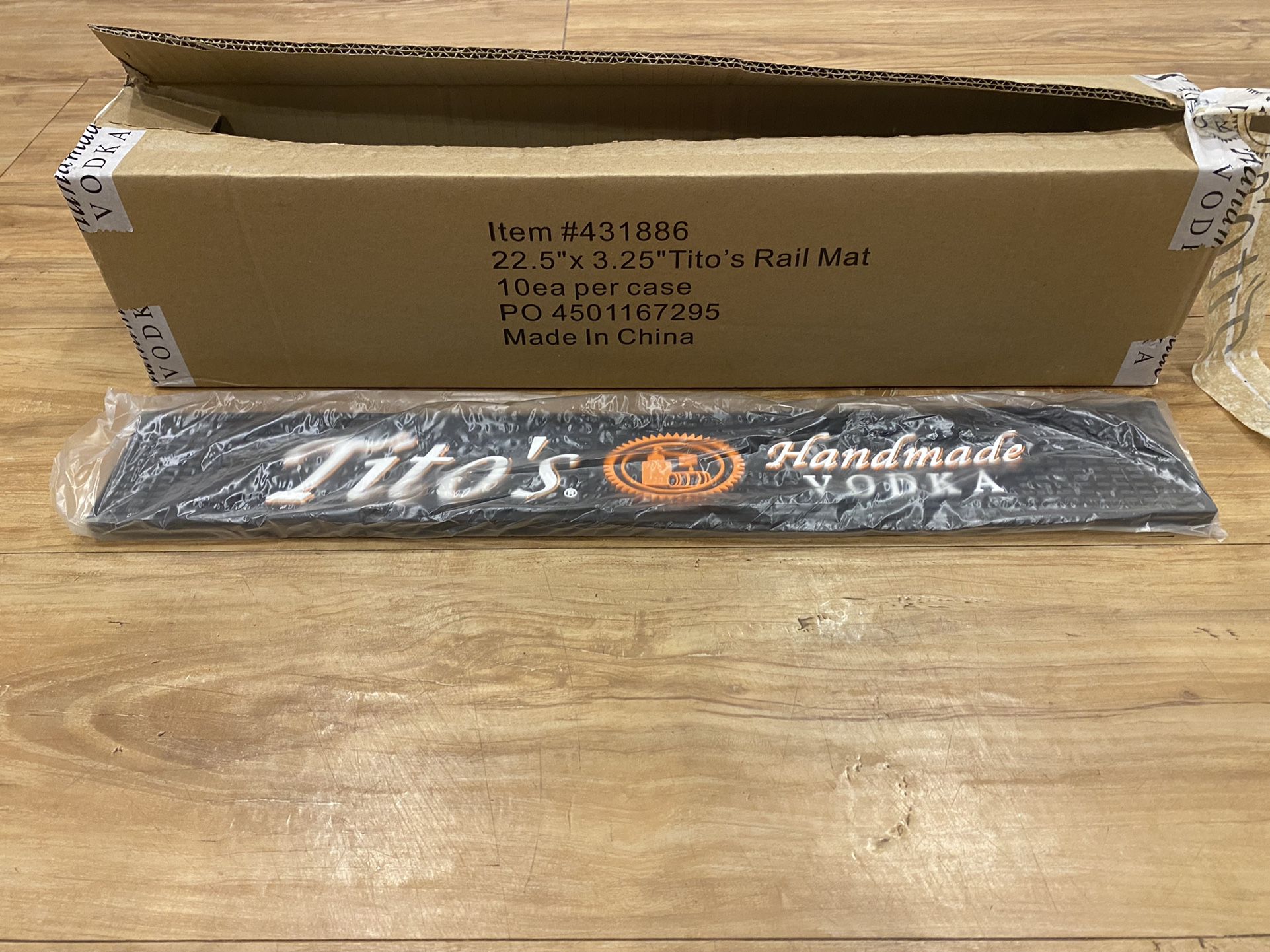 Case Of Brand New Tito’s Bar Mats