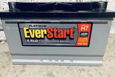 EverStart Platinum AGM Battery, Group Size H7 (12 Volt 850 CCA)
