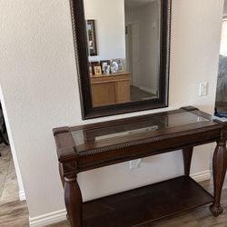 MIRROR AND TABLE SET