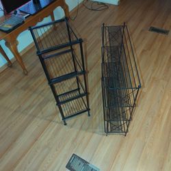 2 Metal Shelves 