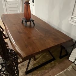 Live Edge dining Set 