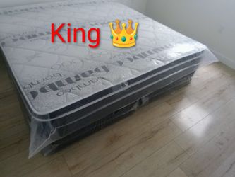 $275 king pillow top mattress only brand new free delivery same day