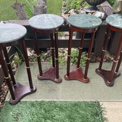 Marble Top Stands, $50 For 4 Or $15 Each