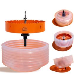 Hole Saw Kit Bi Metal with Case, General Purpose Size from 3/4'' to 2-1/2'', Hole Saw Set for Metal, Wood and Plastic, with Clean and Smooth Cutting E
