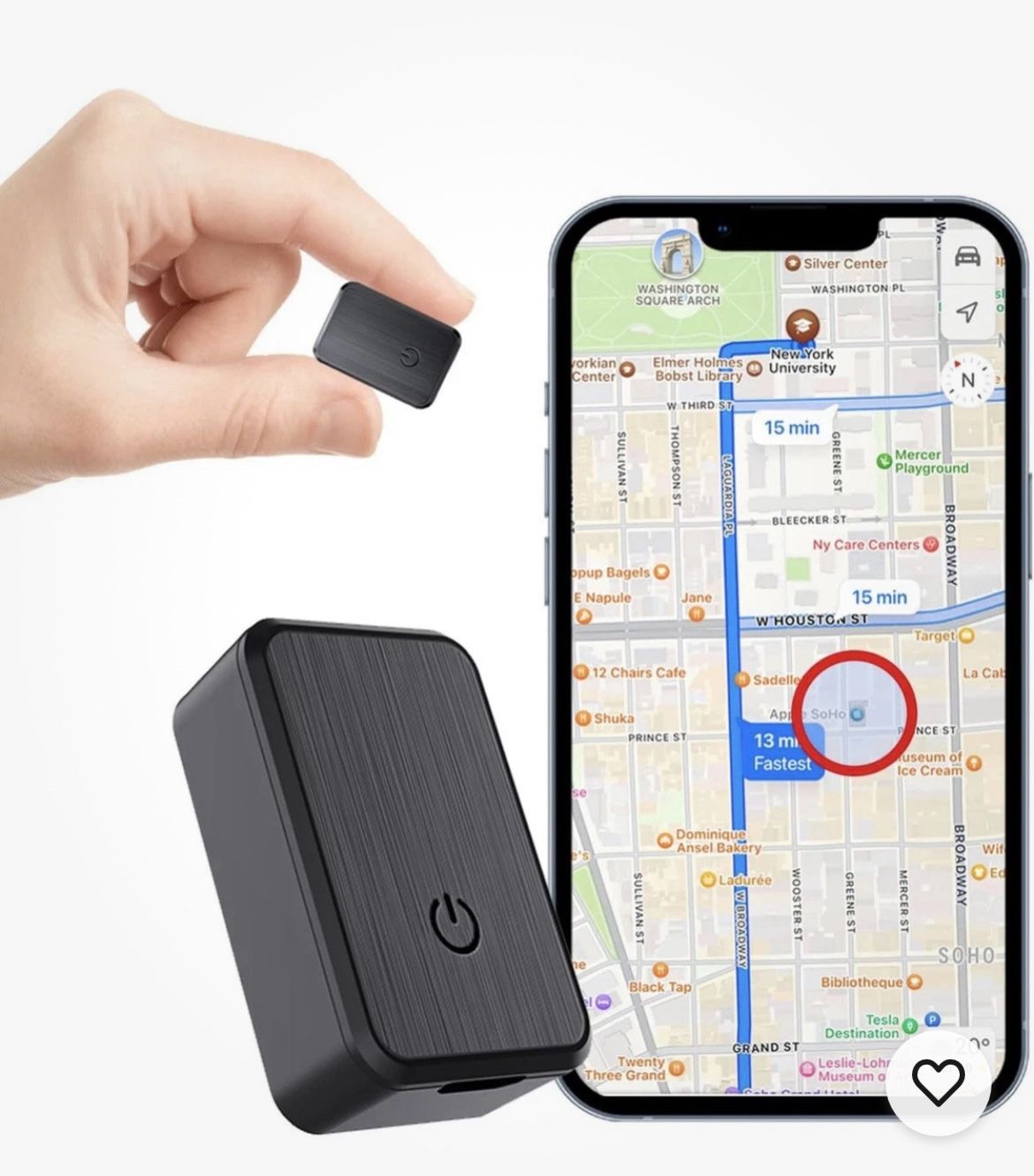 Magnetic GPS Tracker for Vehicles - Mini Tracker - SIM Card not Included