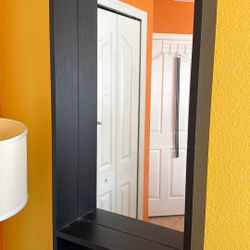 Night Stand Mirror W/ Storage