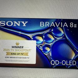 Sony Bravia 8 II 55 Inch QD OLED. $350