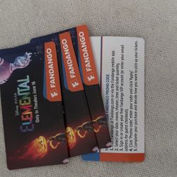 Elemental Movie Ticket Vouchers 