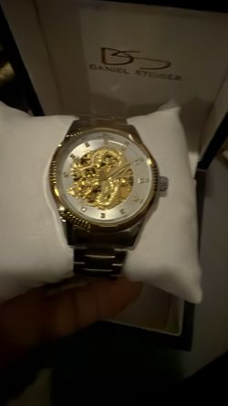 Daniel Steiger Automatic Skeleton Watch – Dragon Dial – Two-Tone Stainless – New in Box