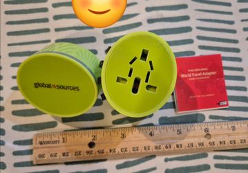 Universal Travel Compact Vacation Adapter w USB Port International Power Adapter Outlets Flight Cruise Hotel