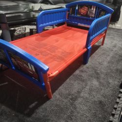 Child Bedframe With Mattress Table N Toy Rack 