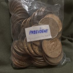 54 -presidential $1 Coins