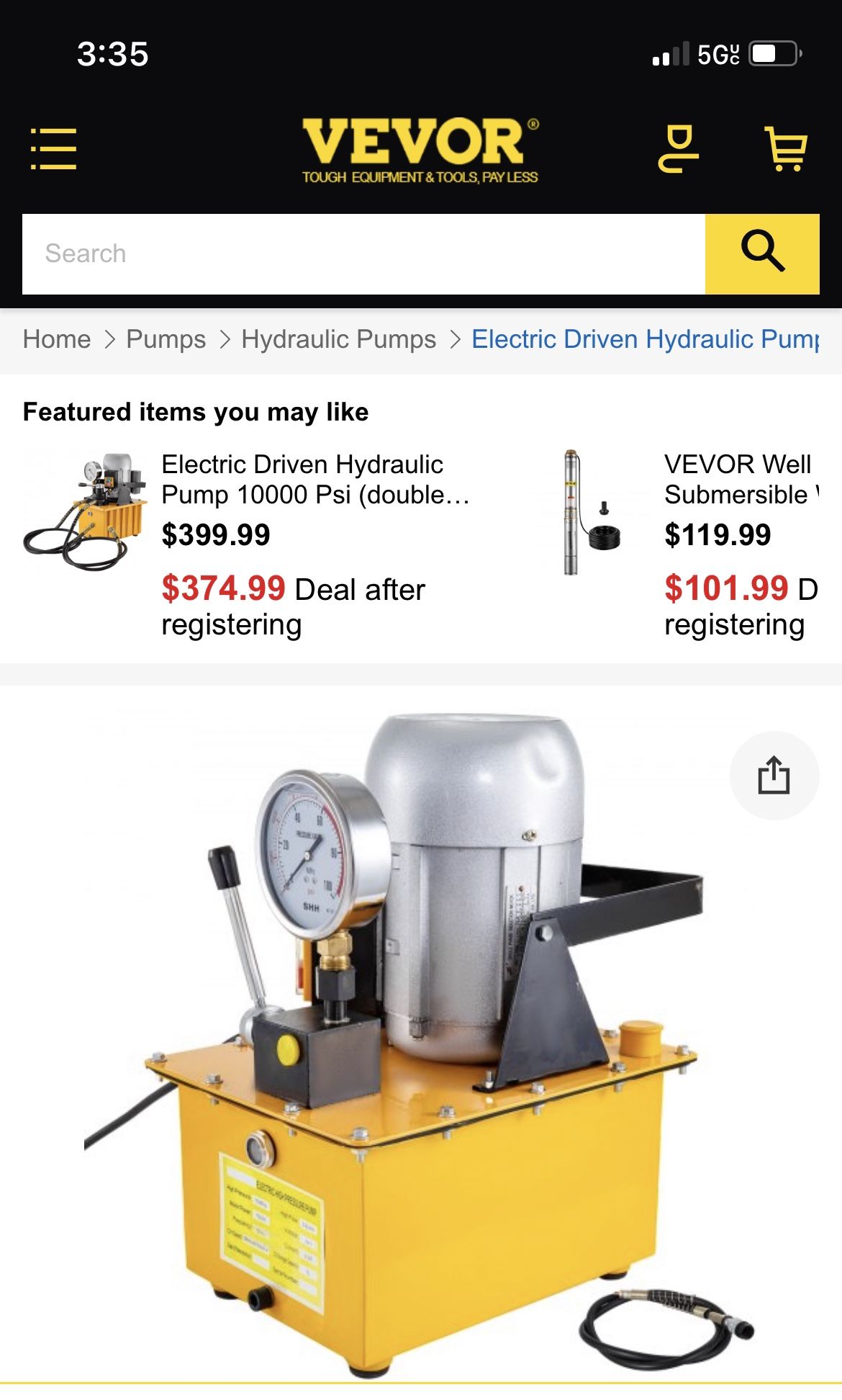 Electric Hydraulic oil pump