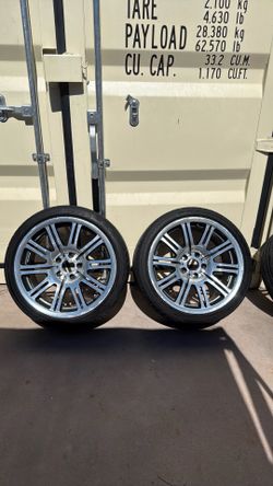 Set of four original style 67, 19" wheels and tires off of a 2004 BMW E46 M3 Convertible