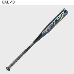 Rawlings | RAPTOR Baseball Bat | USA | -10 Drop | 2 1/4" Barrel | 1 Pc. Aluminum