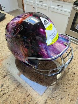 Adidas Climalite Softball Batting Helmet with Galaxy Theme -- Head Sizes 6 & 3/8 to 7 & 3/8