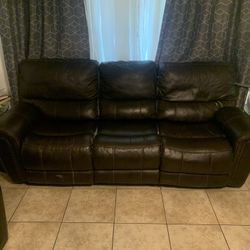 Large Sofa Couch Recliner Black Available