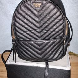 Victorias secret black mini backpack - not firm on price