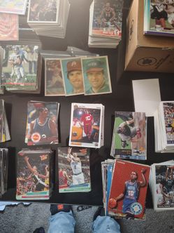 Large Lot of Vintage Sports Trading Cards