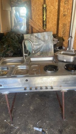 Food cart hand wash station complete