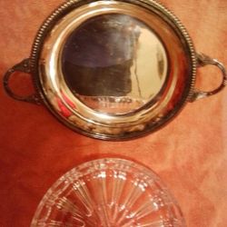 Silver Colored Serving Dish