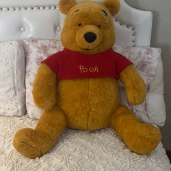 Disney Winnie The Pooh Vintage LARGE JUMBO 36" inch Plush Stuffed Bear