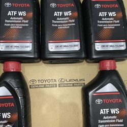 Toyota / Lexus oem genuine factory Ws Transmission Fluid 6x bottle in a case $50 I have a few cases of fluid if needed