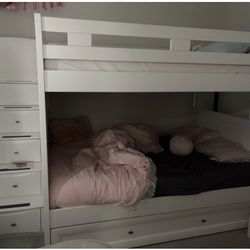 FULL BUNK BED WITH STORAGE