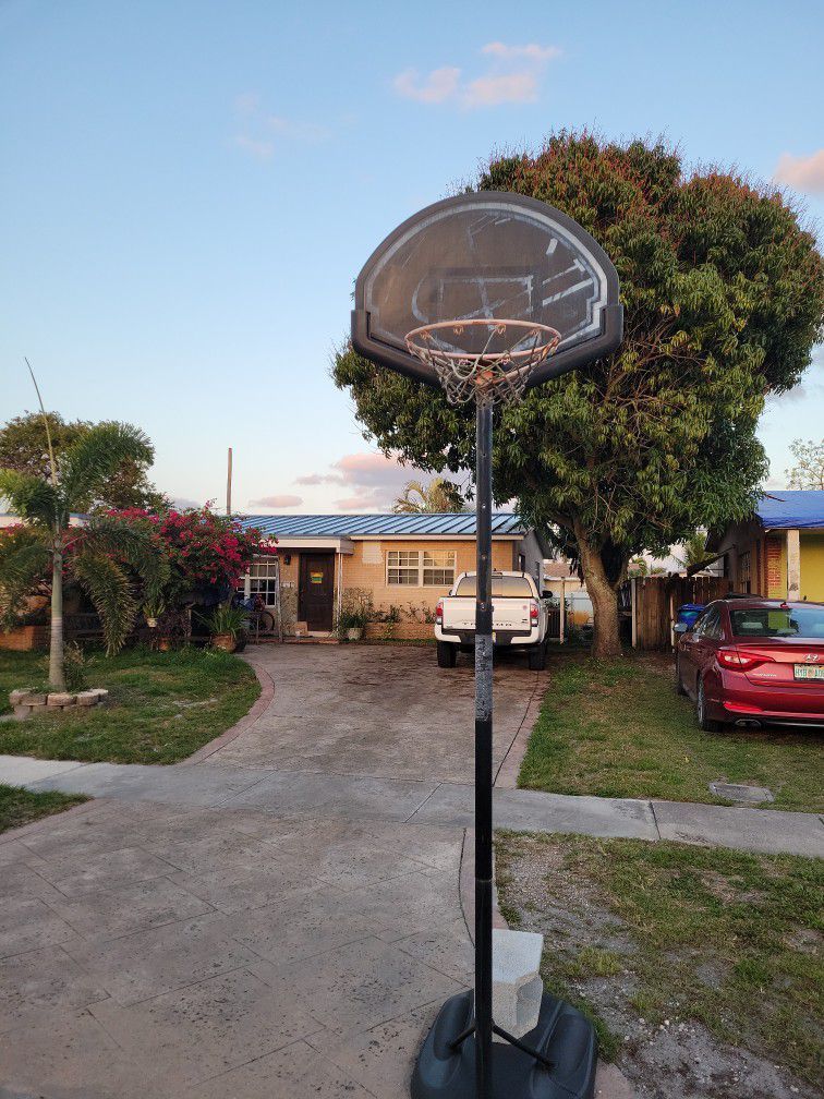 adjustable height basketball hoop with stand