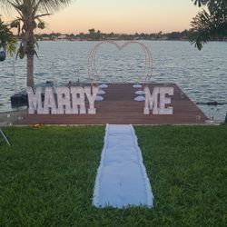 Marry Me Light Up Letters 3 Feet