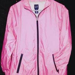 Womens Pink Windbreaker By Gap Size XL