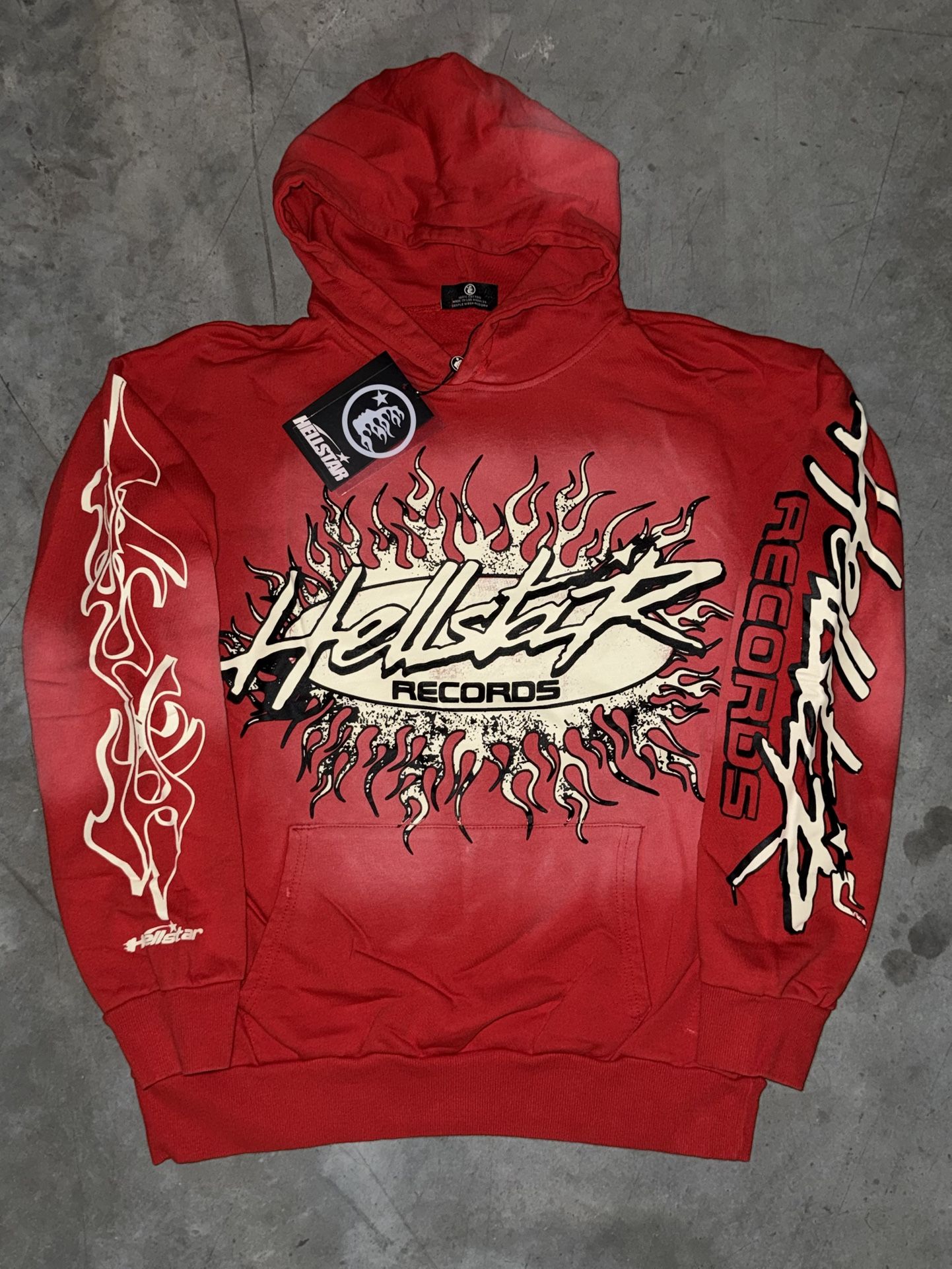 (Large) Red Hellstar Hoodie π¨