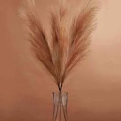 XL Faux Pampas Grass Decor 42" Tall Extra Fluffy Large Artificial Grass Branches for Boho Room