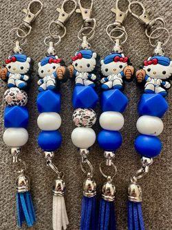 Hello Kitty Beaded Keychain